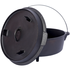 Outdoor Camping Deep Pot, Suitable For Camping Fireplace Cooking Barbecue Baking Campfire