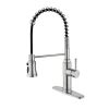 Pull down Single Handle Spring Kitchen Faucet