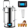 VEVOR Electric Brewing System, 9.2 Gal/35 L Brewing Pot, All-in-One Home Beer Brewer w/Pump, Mash Boil Device w/Panel