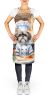 Shih Tzu The Chef Apron Cooking Kitchen Server Baking Crafts Gardening for Adult Women Men, Unisex, Large, Multicolor